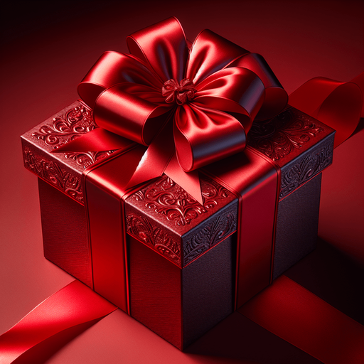 beautifull red gift box.
