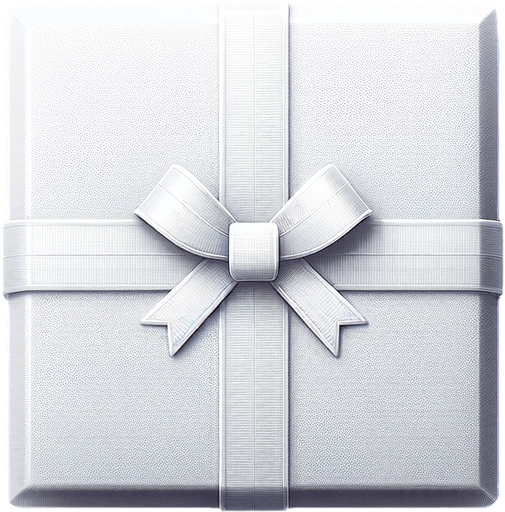 top face of a white gift.
Single Game Texture. In-Game asset. 2d. Blank background. High contrast. No shadows.