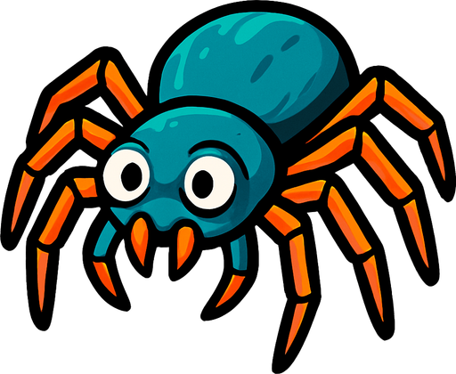 Spider.
In-Game asset.  2d.  High contrast.  No shadows
