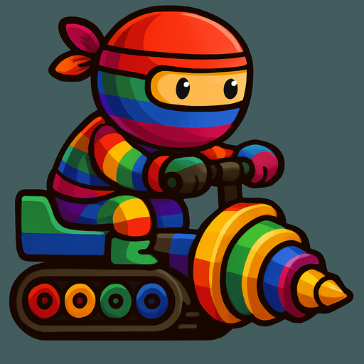 Same ninja character, with pack of all colors