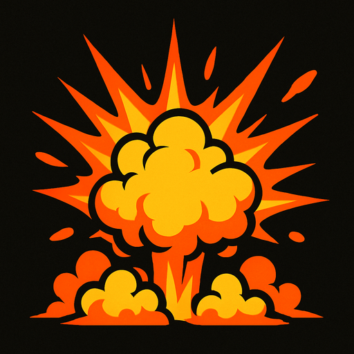 Make a explosion texture.
In-Game asset.  2d.  High contrast.  No shadows