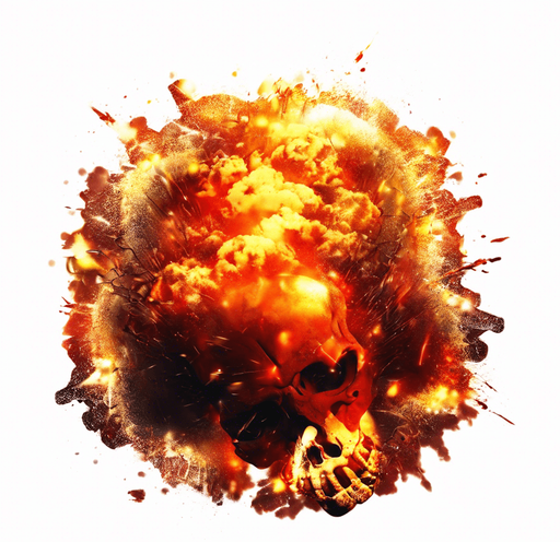 Skull explosion