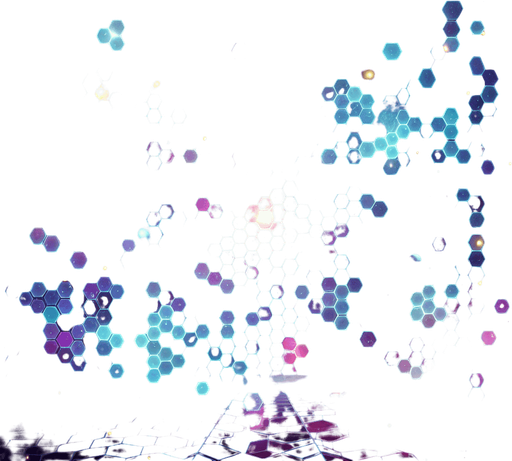 Amazing bright hexagon space background.