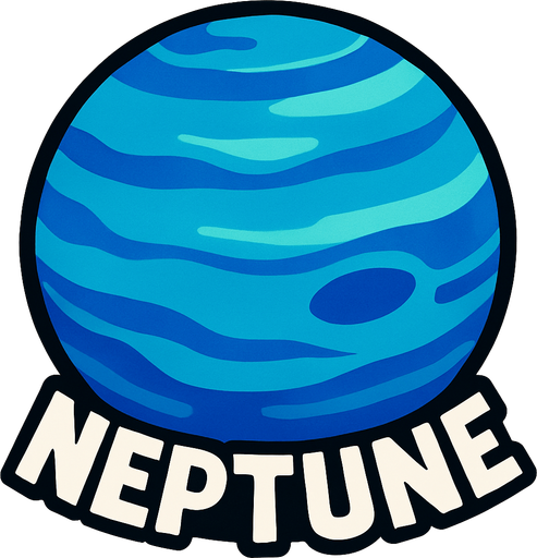 neptün.
In-Game asset.  2d.  High contrast.  No shadows
