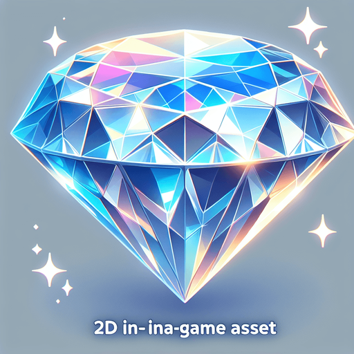 Diamond.
Single Game Texture.  In-Game asset.  2d.  Blank background.  No shadows