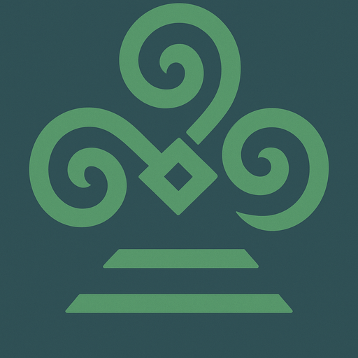 Símbolo de la tierra color verde