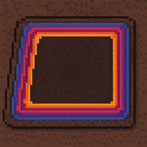 As que sea una alfombra, deja el centro vasio , pixelart