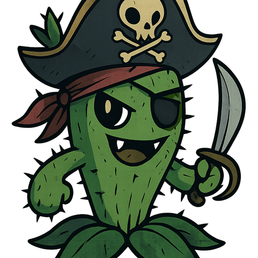 Acrescente o conceito Pirata e Cacto do deserto e estilo Ladino, Mantendo a inspiração em pokémon e Digimon, imagem sem fundo