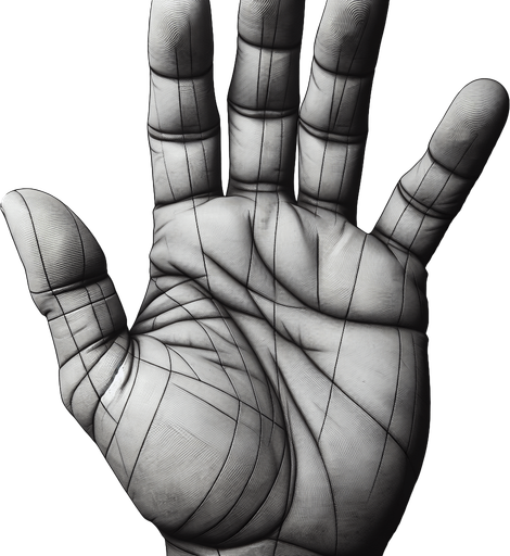 hand.
Single Game Texture.  In-Game asset.  2d.  Blank background.  High contrast.  No shadows