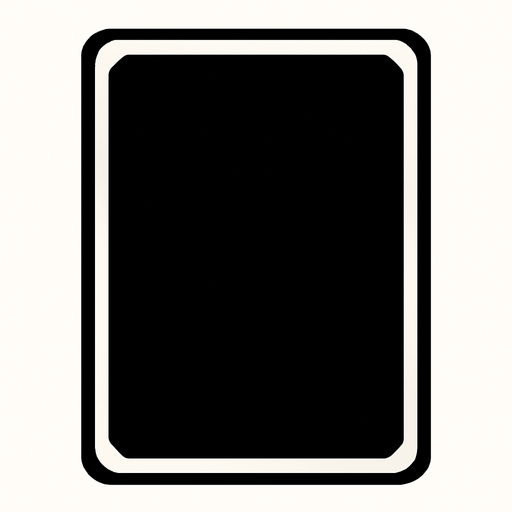black card.
In-Game asset.  2d.  High contrast.  No shadows