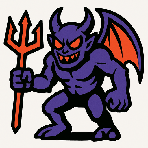 Evil enemy.
In-Game asset.  2d.  High contrast.  No shadows