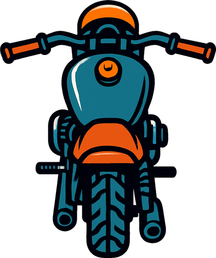 what appears from the upper side motorcycle.
In-Game asset.  2d.  High contrast.  No shadows
