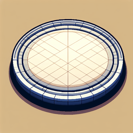 circle arena..
Single Game Texture. In-Game asset. 2d. Blank background. High contrast. No shadows.