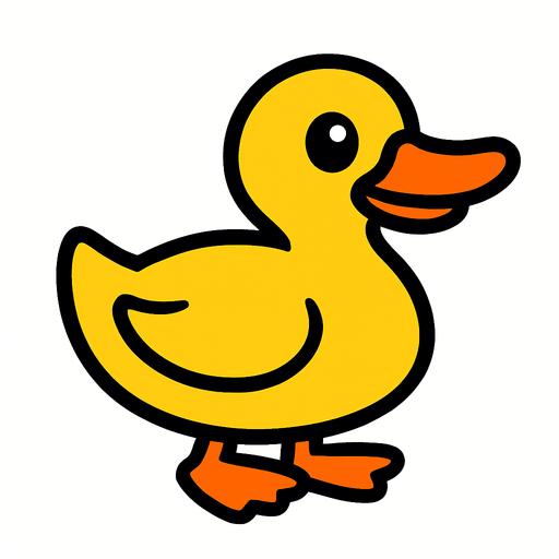 Duck.
In-Game asset.  2d.  High contrast.  No shadows