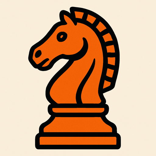 Satranç atı.
In-Game asset.  2d.  High contrast.  No shadows