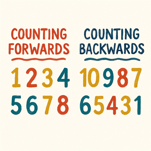 counting forwards and backwards