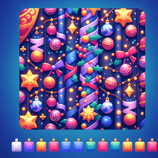 festive background Single Game Texture. In-Game asset. 2d. Blank background. High contrast. No shadows.