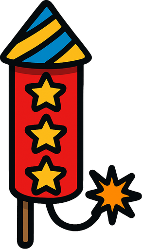 firework.
In-Game asset.  2d.  High contrast.  No shadows