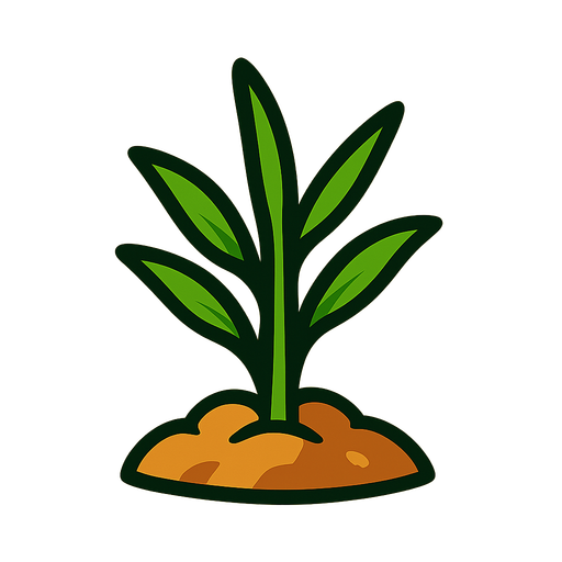 Wheat growing stage 2.
In-Game asset.  2d.  High contrast.  No shadows