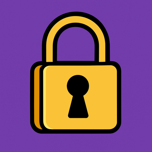 Lock.
In-Game asset.  2d.  High contrast.  No shadows