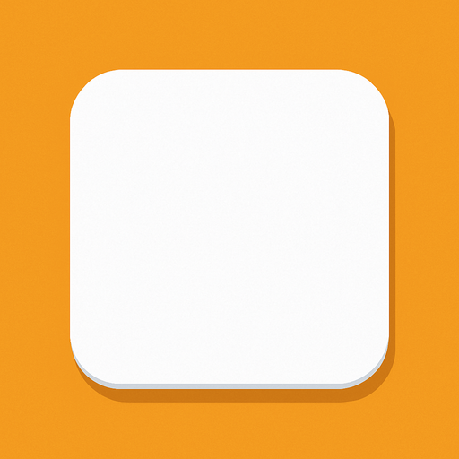 White square with tight round corners, flat shaded, hyper casual game. Single Game Texture. In-Game asset. 2d. Blank background. High contrast. No shadows..
In-Game asset.  2d.  High contrast.  No shadows