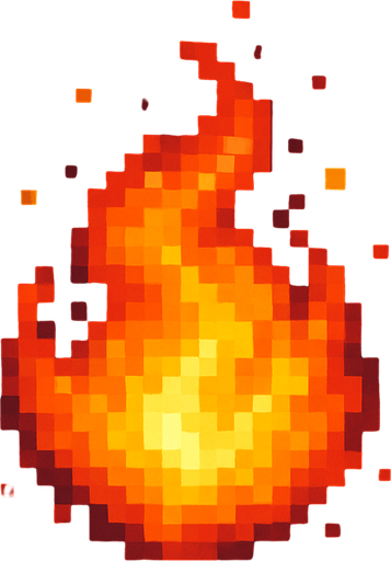 Fire ball pixel