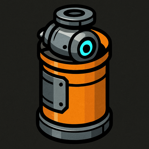 robot ammo.
In-Game asset.  2d.  High contrast.  No shadows