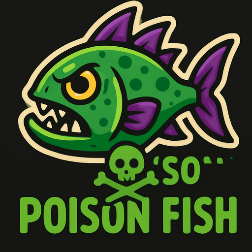 poison fish.
In-Game asset.  2d.  High contrast.  No shadows