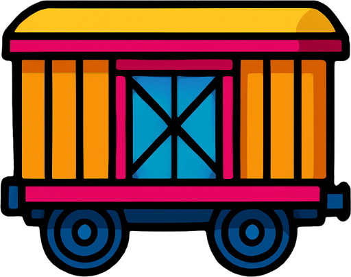 Vagon.
In-Game asset.  2d.  High contrast.  No shadows