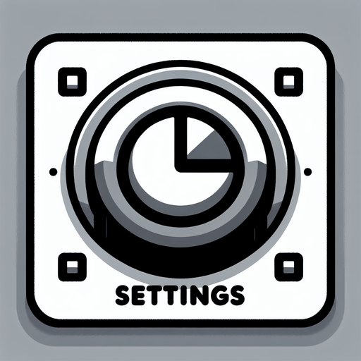Settings Button. No extra stuff..
Single Game Texture. In-Game asset. 2d. Blank background. High contrast. No shadows.
