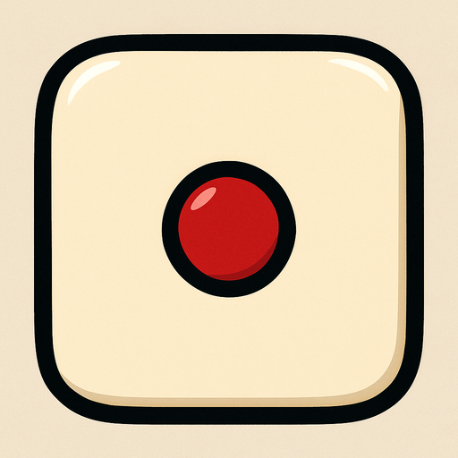 1 zarı. Deliği kırmızı. Kenarları yumuşatılmış (edge). Tek yüz..
In-Game asset.  2d.  High contrast.  No shadows. Casino