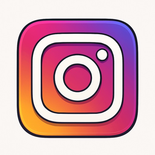 instagram logo.
In-Game asset.  No shadows