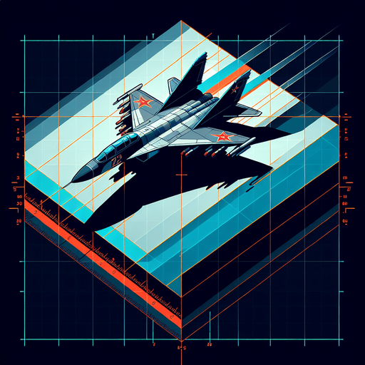 A Soviet fighter jet, facing down.
Single Game Texture.  In-Game asset.  2d.  Blank background.  High contrast.  No shadows