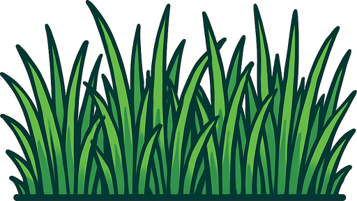 long grass bar.
In-Game asset.  2d.  High contrast.  No shadows