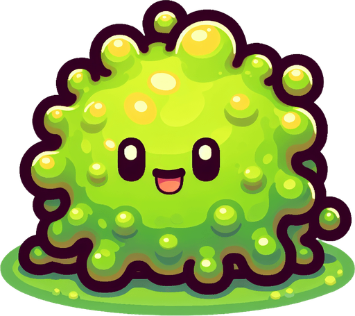 Slime Hero, Single Game Texture. In-Game asset. 2d. High contrast. No shadows..
Single Game Texture. In-Game asset. 2d. Blank background. High contrast. No shadows.