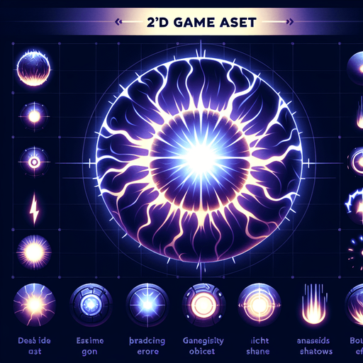 Plasma Bolt – A glowing energy ball with a sci-fi effect..
Single Game Texture.  In-Game asset.  2d.  Blank background.  High contrast.  No shadows