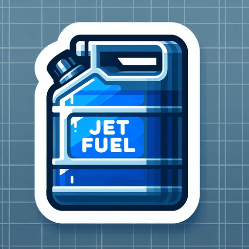 blue jetfuel.
Single Game Texture. In-Game asset. 2d. Blank background. High contrast. No shadows.
