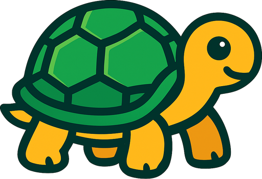 Turtle.
In-Game asset.  2d.  High contrast.  No shadows
