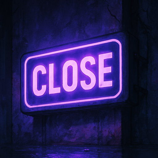 semi-realistic comic book style, moody neon lighting, lo-fi urban atmosphere, rich textures, cinematic framing, purple and blue tones, soft gradients, ambient reflections