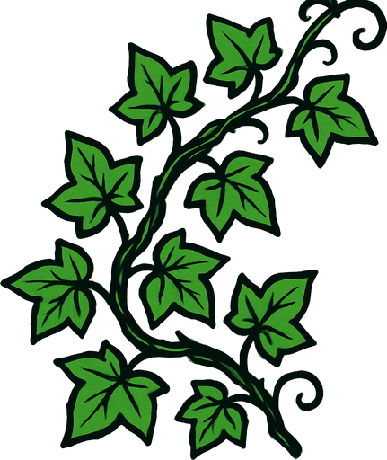 Ivy.
In-Game asset.  2d.  High contrast.  No shadows