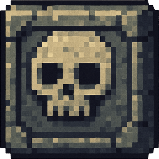 Pixel art  death block.