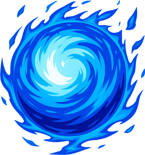 Airball of dragon shout. sphere. HD colors..
In-Game asset.  2d.  High contrast.  No shadows