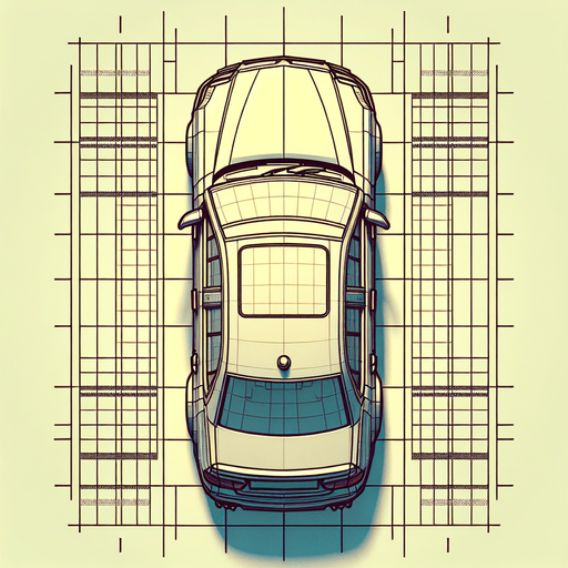 A  single car  looking upwards..
Single Game Texture. In-Game asset. 2d. Blank background. High contrast. No shadows.