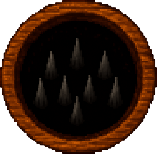 make it just an round hole with spikes in it seen from above