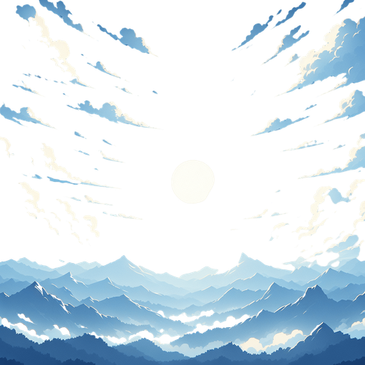 Sky.
Single Game Texture. In-Game asset. 2d. Blank background. High contrast. No shadows.