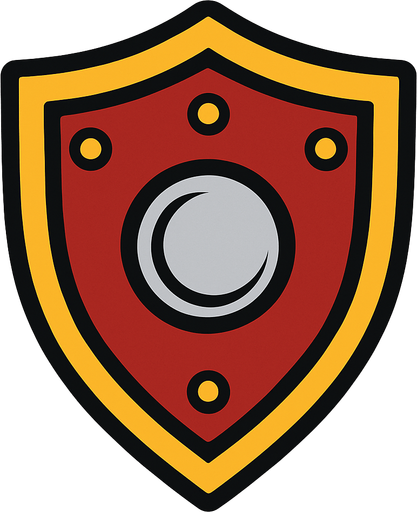 escudo.
In-Game asset.  2d.  High contrast.  No shadows