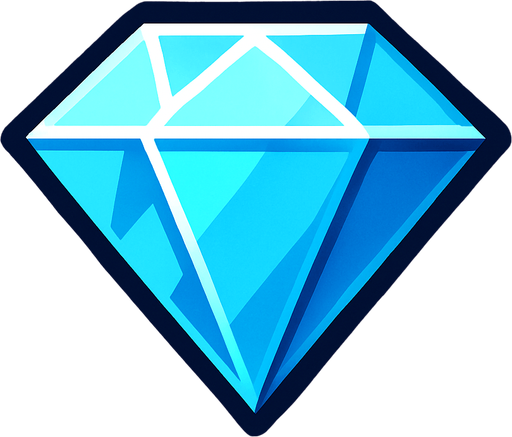 diamond.
In-Game asset.  2d.  High contrast.  No shadows