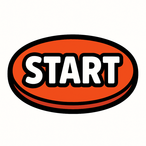 Boton de start.
In-Game asset.  2d.  High contrast.  No shadows