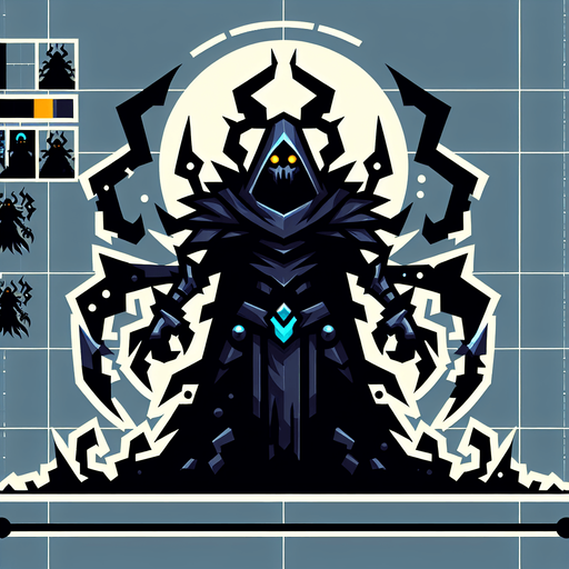 Boss.
Single Game Texture.  In-Game asset.  2d.  Blank background.  High contrast.  No shadows
