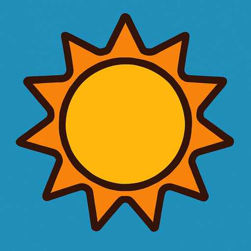 sun.
In-Game asset.  2d.  High contrast.  No shadows